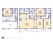 【埼玉県/川口市飯原町】川口市飯原町 新築一戸建て 間取り図
