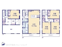 【埼玉県/川口市飯原町】川口市飯原町 新築一戸建て 間取り図