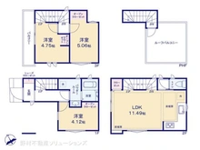 【埼玉県/川口市坂下町】川口市坂下町2丁目 新築一戸建て 間取り図