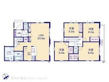 【埼玉県/川口市坂下町】川口市坂下町2丁目 新築一戸建て 間取り図
