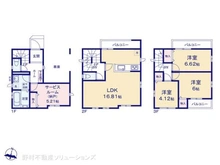 【埼玉県/川口市北園町】川口市北園町 新築一戸建て 間取り図