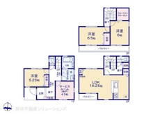 【埼玉県/川口市南鳩ヶ谷】川口市南鳩ヶ谷7丁目 新築一戸建て 間取り図