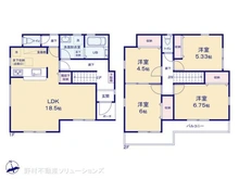 【埼玉県/川口市大字前野宿】川口市大字前野宿 新築一戸建て 間取り図
