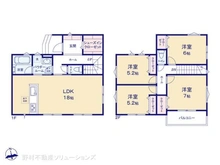 【埼玉県/川口市安行出羽】川口市安行出羽1丁目 新築一戸建て 間取り図