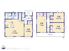【埼玉県/川口市赤井】川口市赤井4丁目 新築一戸建て 間取り図