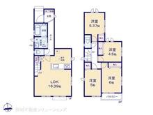 【埼玉県/川口市赤井】川口市赤井4丁目 新築一戸建て 間取り図