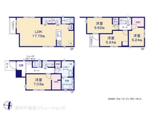 【埼玉県/川口市青木】川口市青木4丁目 新築一戸建て 間取り図