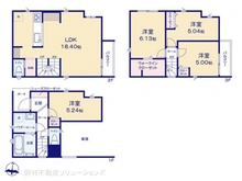【埼玉県/川口市青木】川口市青木4丁目 新築一戸建て 間取り図