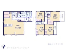 【埼玉県/川口市大字安行藤八】川口市大字安行藤八 新築一戸建て 間取り図