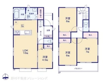 【埼玉県/川口市南鳩ヶ谷】川口市南鳩ヶ谷7丁目 新築一戸建て 間取り図