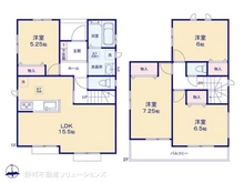 【埼玉県/川口市南鳩ヶ谷】川口市南鳩ヶ谷7丁目 新築一戸建て 間取り図