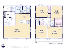 【埼玉県/川口市南鳩ヶ谷】川口市南鳩ヶ谷7丁目 新築一戸建て 間取り図