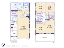 【埼玉県/川口市弥平】川口市弥平3丁目 新築一戸建て 間取り図