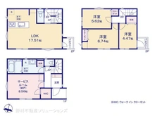 【埼玉県/川口市中青木】川口市中青木3丁目 新築一戸建て 間取り図