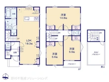 【埼玉県/川口市芝】川口市芝4丁目 新築一戸建て 間取り図