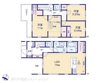 【埼玉県/川口市鳩ヶ谷本町】川口市鳩ヶ谷本町3丁目 新築一戸建て 間取り図