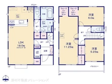 【埼玉県/川口市大字東本郷】川口市大字東本郷 新築一戸建て 間取り図