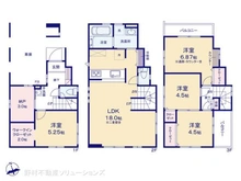 【埼玉県/川口市上青木西】川口市上青木西2丁目 新築一戸建て 間取り図