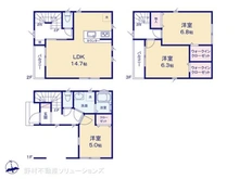 【埼玉県/川口市本町】川口市本町1丁目 新築一戸建て 間取り図