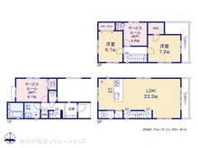 【埼玉県/川口市並木】川口市並木4丁目 新築一戸建て 間取り図