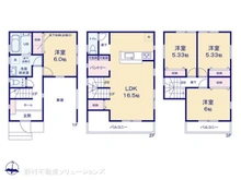 【埼玉県/川口市大字里】川口市大字里 新築一戸建て 間取り図