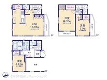 【埼玉県/戸田市喜沢】戸田市喜沢2丁目 新築一戸建て 間取り図
