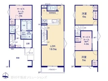 【埼玉県/川口市西青木】川口市西青木2丁目 新築一戸建て 間取り図