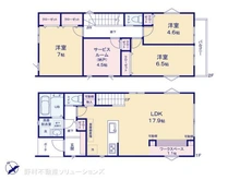 【埼玉県/川口市朝日】川口市朝日3丁目 新築一戸建て 間取り図