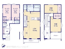 【埼玉県/川口市大字芝】川口市大字芝 新築一戸建て 間取り図