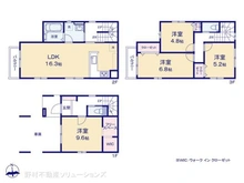 【埼玉県/川口市鳩ヶ谷緑町】川口市鳩ヶ谷緑町2丁目 新築一戸建て 間取り図