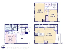 【埼玉県/川口市西青木】川口市西青木2丁目 新築一戸建て 間取り図