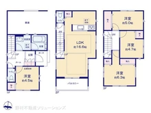 【埼玉県/川口市西青木】川口市西青木2丁目 新築一戸建て 間取り図