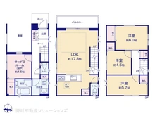 【埼玉県/川口市西青木】川口市西青木2丁目 新築一戸建て 間取り図