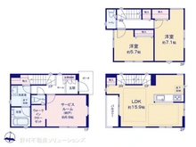 【埼玉県/川口市西青木】川口市西青木2丁目 新築一戸建て 間取り図