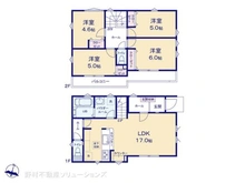 【埼玉県/川口市三ツ和】川口市三ツ和2丁目 新築一戸建て 間取り図