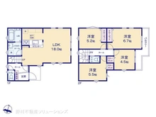【埼玉県/川口市三ツ和】川口市三ツ和2丁目 新築一戸建て 間取り図