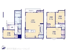 【埼玉県/川口市飯塚】川口市飯塚4丁目 新築一戸建て 間取り図