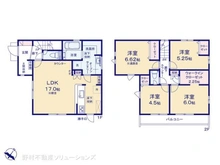 【埼玉県/川口市鳩ヶ谷本町】川口市鳩ヶ谷本町2丁目 新築一戸建て 間取り図