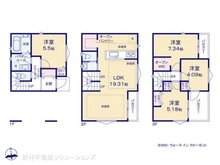 【埼玉県/川口市南町】川口市南町1丁目 新築一戸建て 間取り図