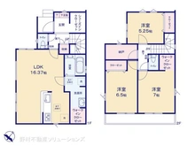【埼玉県/川口市赤井】川口市赤井3丁目 新築一戸建て 間取り図
