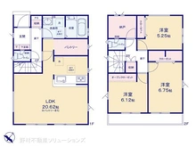 【埼玉県/川口市赤井】川口市赤井3丁目 新築一戸建て 間取り図