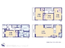 【埼玉県/川口市八幡木】川口市八幡木1丁目 新築一戸建て 間取り図
