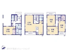 【埼玉県/川口市芝西】川口市芝西1丁目 新築一戸建て 間取り図