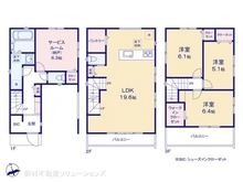 【埼玉県/川口市飯塚】川口市飯塚4丁目 新築一戸建て 間取り図