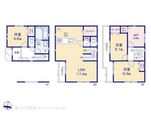 【埼玉県/川口市西青木】川口市西青木4丁目 新築一戸建て 間取り図