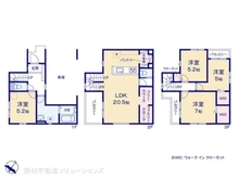 【埼玉県/川口市末広】川口市末広3丁目 新築一戸建て 間取り図