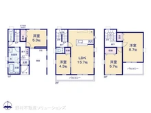 【埼玉県/川口市前川町】川口市前川町4丁目 新築一戸建て 間取り図