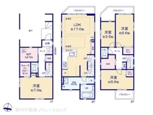 【埼玉県/川口市中青木】川口市中青木1丁目 新築一戸建て 間取り図