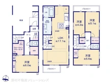 【埼玉県/川口市中青木】川口市中青木1丁目 新築一戸建て 間取り図