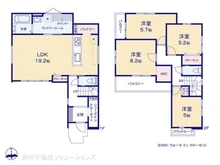 【埼玉県/川口市前川】川口市前川4丁目 新築一戸建て 間取り図